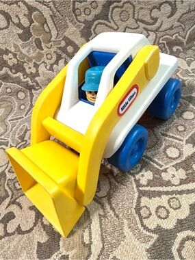 Vintage Little Tikes Front End Loader Bulldozer Construction Truck & Toddle Tot